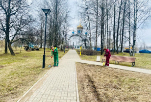 По поручению губернатора провели генеральную уборку Парка 1100-летия Смоленска