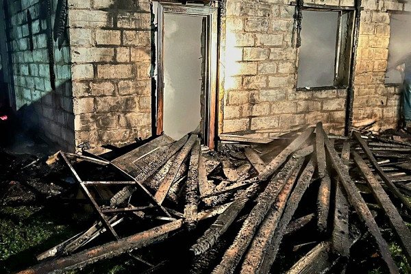 В Гагаринскои районе молния ударила в постройку гаража