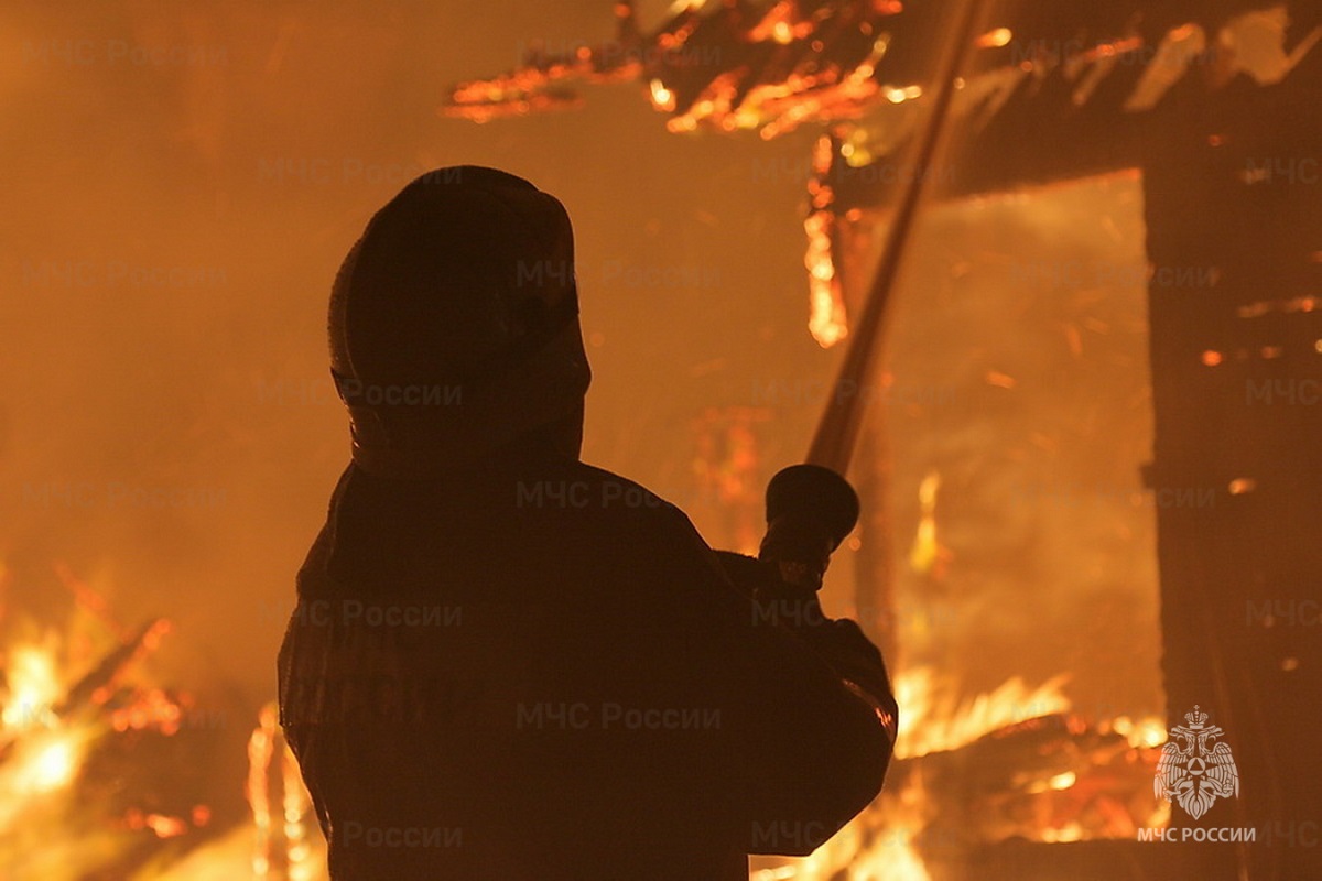 На пожаре в деревне Смоленского района погиб человек