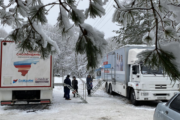 Автопоезд «Здоровье Смоленщины» впервые открыл зимний сезон