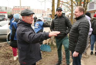 В рамках проекта «Единой России» волонтёры навели порядок в смоленском сквере
